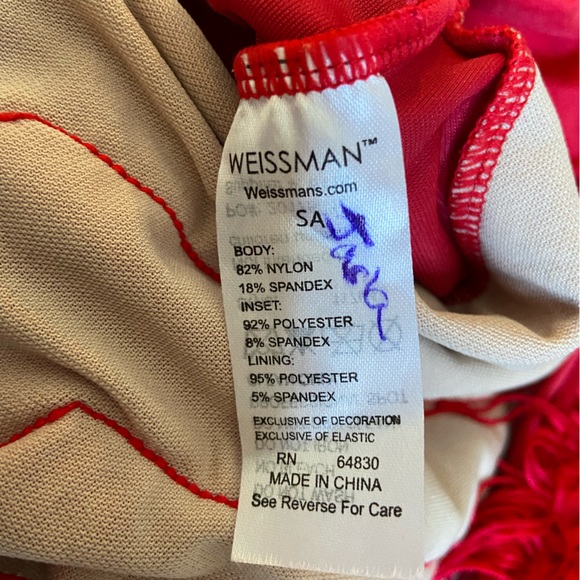 Weismann Showtime RED “All That Jazz” Costume size AS - Picture 10 of 13